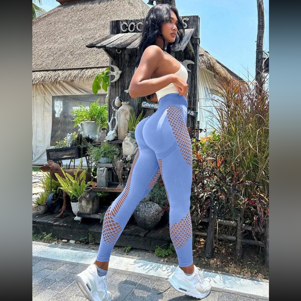🫐Wide band Waist Sports Leggings🫐